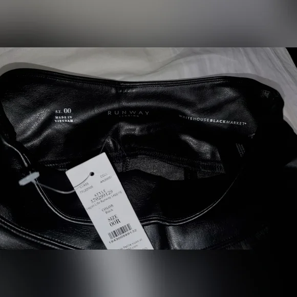 WHBM Vegan Leather Runway Legging - Picture 3 of 7